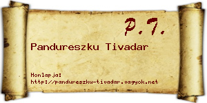 Pandureszku Tivadar névjegykártya